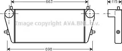 Ava Quality Cooling OL 4189 - Intercooler, şarj cihazı furqanavto.az