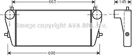 Ava Quality Cooling OL 4281 - Intercooler, şarj cihazı furqanavto.az