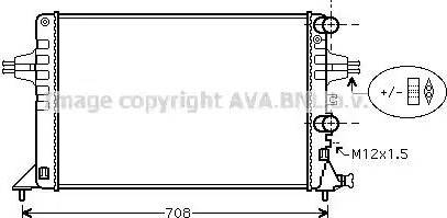 Ava Quality Cooling OL 2444 - Radiator, mühərrikin soyudulması furqanavto.az