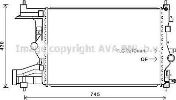 Ava Quality Cooling OL 2484 - Radiator, mühərrikin soyudulması furqanavto.az