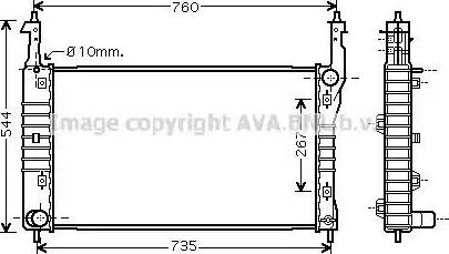 Ava Quality Cooling OL 2432 - Radiator, mühərrikin soyudulması furqanavto.az