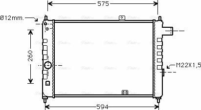 Ava Quality Cooling OL 2055 - Radiator, mühərrikin soyudulması furqanavto.az