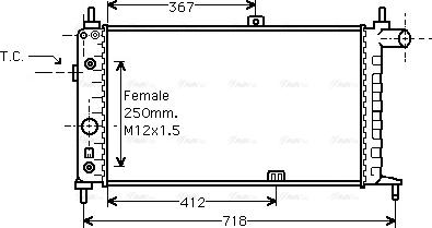 Ava Quality Cooling OL 2065 - Radiator, mühərrikin soyudulması furqanavto.az