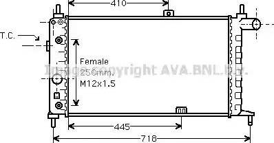 Ava Quality Cooling OL 2067 - Radiator, mühərrikin soyudulması furqanavto.az