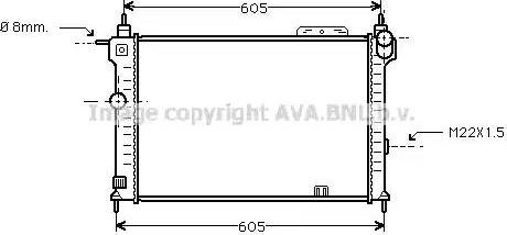 Ava Quality Cooling OL 2028 - Radiator, mühərrikin soyudulması furqanavto.az