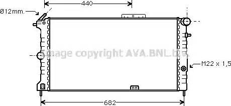 Ava Quality Cooling OL2190 - Radiator, mühərrikin soyudulması furqanavto.az