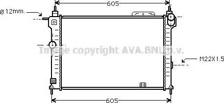 Ava Quality Cooling OL2191 - Radiator, mühərrikin soyudulması furqanavto.az