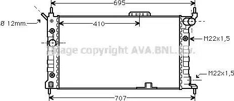 Ava Quality Cooling OL 2169 - Radiator, mühərrikin soyudulması furqanavto.az