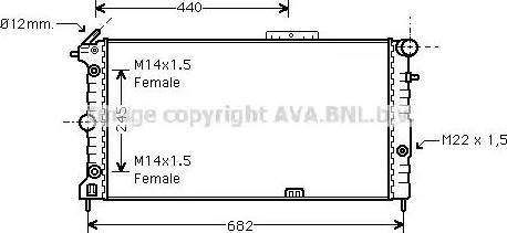 Ava Quality Cooling OL 2136 - Radiator, mühərrikin soyudulması furqanavto.az