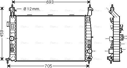 Ava Quality Cooling OL 2348 - Radiator, mühərrikin soyudulması furqanavto.az