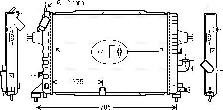 Ava Quality Cooling OLA2364 - Radiator, mühərrikin soyudulması furqanavto.az