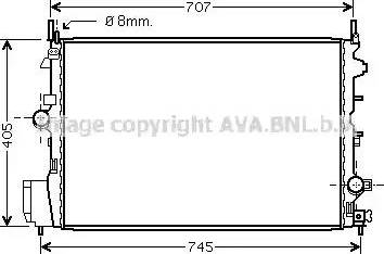 Ava Quality Cooling OL 2387 - Radiator, mühərrikin soyudulması furqanavto.az