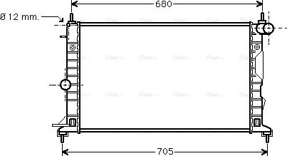 Ava Quality Cooling OL2323 - Radiator, mühərrikin soyudulması furqanavto.az