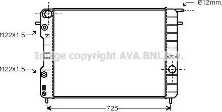 Ava Quality Cooling OL 2248 - Radiator, mühərrikin soyudulması furqanavto.az