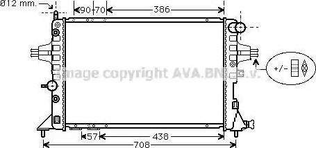 Ava Quality Cooling OL 2253 - Radiator, mühərrikin soyudulması furqanavto.az