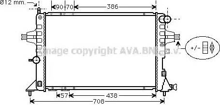 Ava Quality Cooling OL 2252 - Radiator, mühərrikin soyudulması furqanavto.az