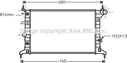 Ava Quality Cooling OL 2219 - Radiator, mühərrikin soyudulması furqanavto.az