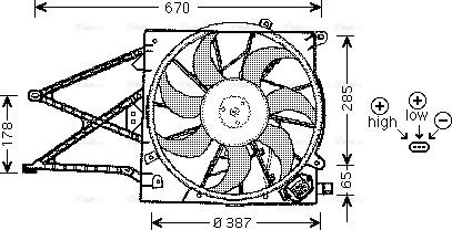 Ava Quality Cooling OL 7509 - Fen, radiator furqanavto.az