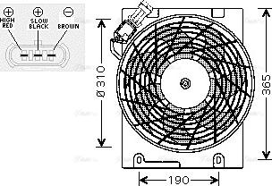 Ava Quality Cooling OL 7508 - Fen, radiator furqanavto.az