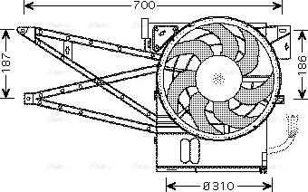 Ava Quality Cooling OL 7515 - Fen, radiator furqanavto.az