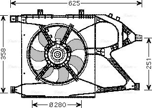 Ava Quality Cooling OL 7517 - Fen, radiator furqanavto.az