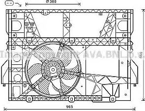 Ava Quality Cooling OL7589 - Fen, radiator furqanavto.az