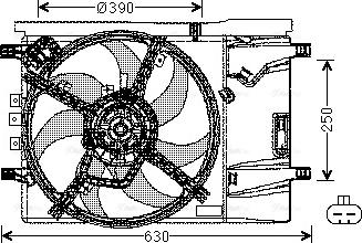 Ava Quality Cooling OL 7539 - Fen, radiator furqanavto.az