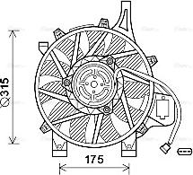 Ava Quality Cooling OL 7536 - Fen, radiator furqanavto.az