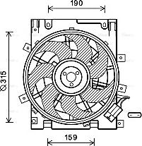 Ava Quality Cooling OL7604 - Fen, radiator furqanavto.az