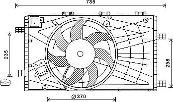 Ava Quality Cooling OL7621 - Fen, radiator furqanavto.az