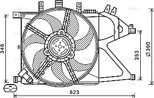 Ava Quality Cooling OL7672 - Fen, radiator furqanavto.az