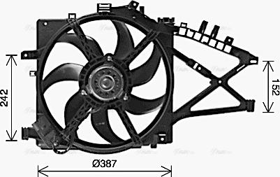 Ava Quality Cooling OL7741 - Fen, radiator furqanavto.az