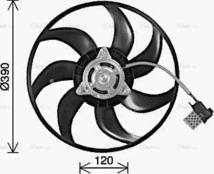 Ava Quality Cooling OL7714 - Fen, radiator furqanavto.az