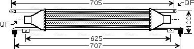 Ava Quality Cooling OLA4421 - Intercooler, şarj cihazı furqanavto.az