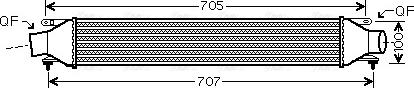 Ava Quality Cooling OLA4422 - Intercooler, şarj cihazı furqanavto.az