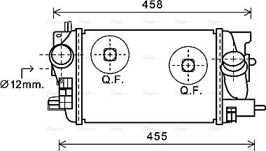 Ava Quality Cooling OLA4575 - Intercooler, şarj cihazı furqanavto.az