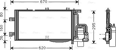 Ava Quality Cooling OLA5370D - Kondenser, kondisioner furqanavto.az