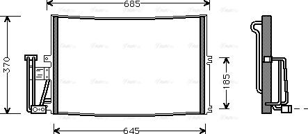 Ava Quality Cooling OLA5241 - Kondenser, kondisioner furqanavto.az