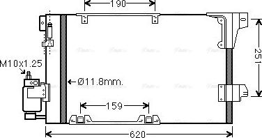 Ava Quality Cooling OLA5251D - Kondenser, kondisioner furqanavto.az