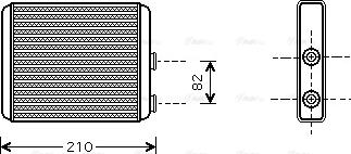 Ava Quality Cooling OLA6353 - İstilik dəyişdiricisi, daxili isitmə furqanavto.az