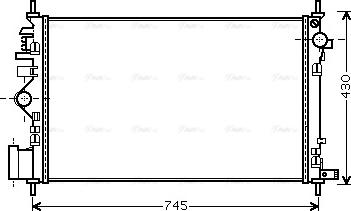 Ava Quality Cooling OLA2469 - Radiator, mühərrikin soyudulması furqanavto.az