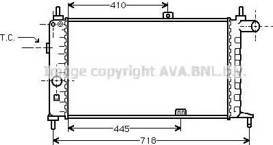 Ava Quality Cooling OLA2066 - Radiator, mühərrikin soyudulması furqanavto.az