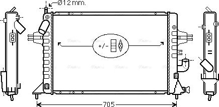 Ava Quality Cooling OLA2294 - Radiator, mühərrikin soyudulması furqanavto.az