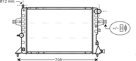 Ava Quality Cooling OLA2293 - Radiator, mühərrikin soyudulması furqanavto.az