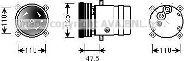 Ava Quality Cooling OLAK493 - Kompressor, kondisioner furqanavto.az