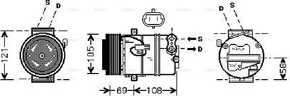 Ava Quality Cooling OLAK426 - Kompressor, kondisioner furqanavto.az