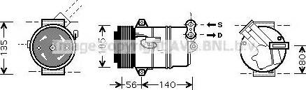 Ava Quality Cooling OL K428 - Kompressor, kondisioner furqanavto.az