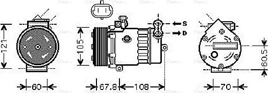 Ava Quality Cooling OLAK477 - Kompressor, kondisioner furqanavto.az