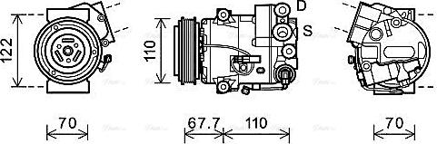 Ava Quality Cooling OLAK608 - Kompressor, kondisioner furqanavto.az