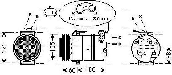 Ava Quality Cooling OLAK138 - Kompressor, kondisioner furqanavto.az